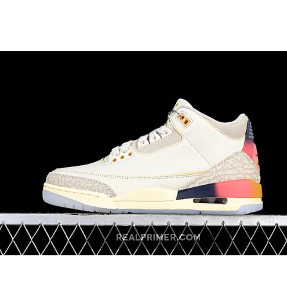 LW J.BALVIN AIR JORDAN 3 RETRO GREY/ORANGE/BLUE FN0344-901