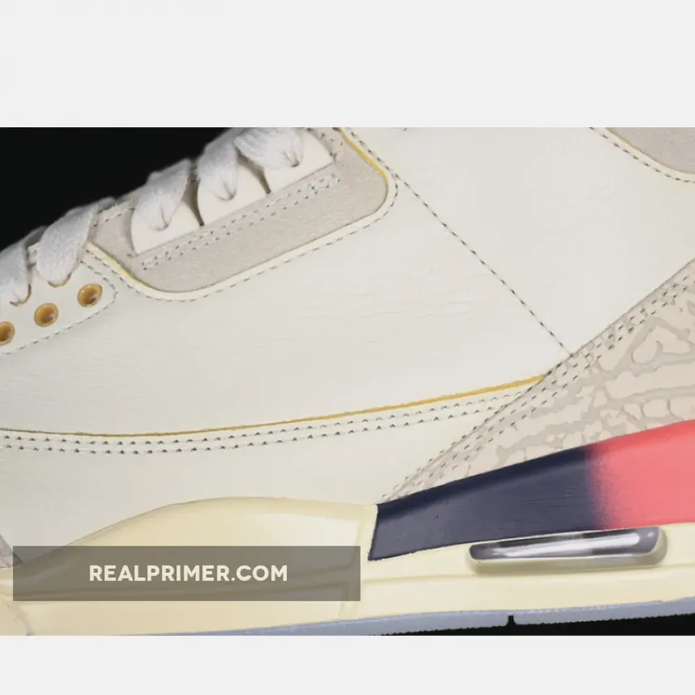 LW J.BALVIN AIR JORDAN 3 RETRO GREY/ORANGE/BLUE FN0344-901