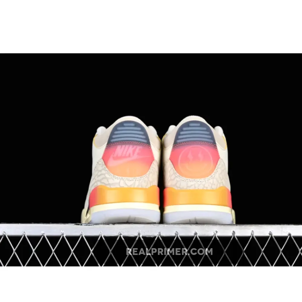 LW J.BALVIN AIR JORDAN 3 RETRO GREY/ORANGE/BLUE FN0344-901