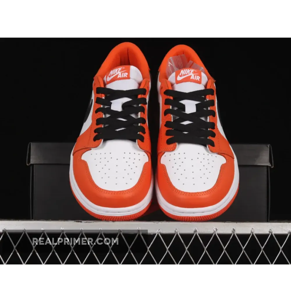 AIR JORDAN 1 LOW OG WHITE/BLACK/ORANGE CZ0775-801