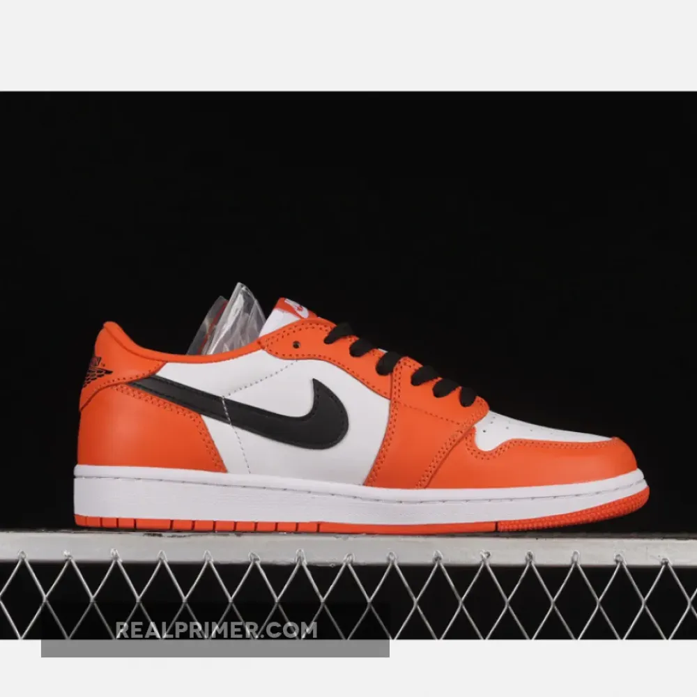 AIR JORDAN 1 LOW OG WHITE/BLACK/ORANGE CZ0775-801