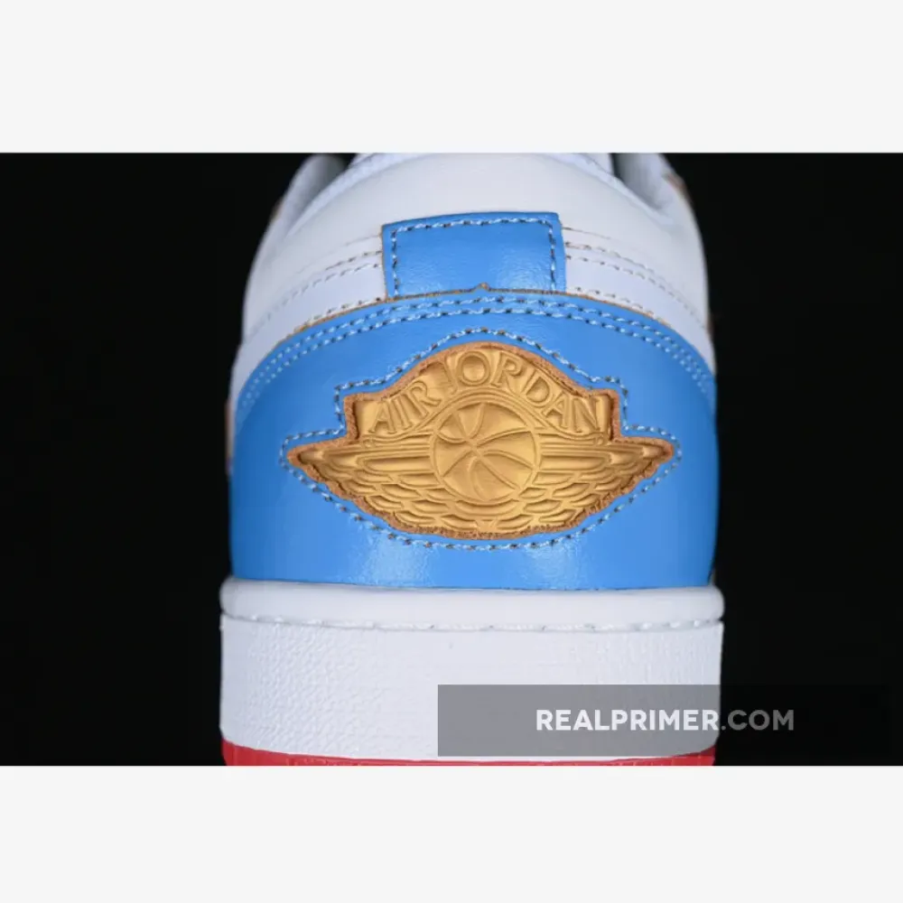 AIR JORDAN 1 LOW WHITE/BLUE/GOLD FN8899-141