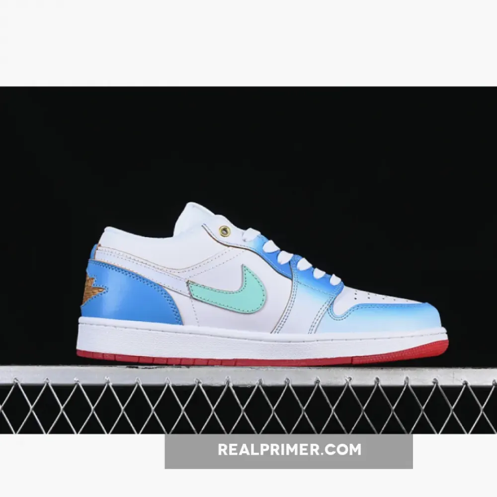 AIR JORDAN 1 LOW WHITE/BLUE/GOLD FN8899-141
