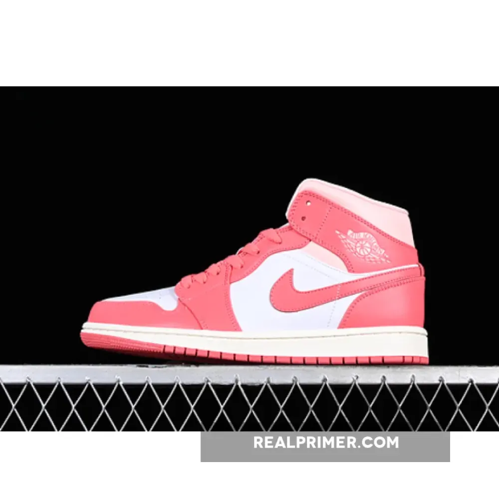 AIR JORDAN 1 MID WHITE/PINK BQ6472-186