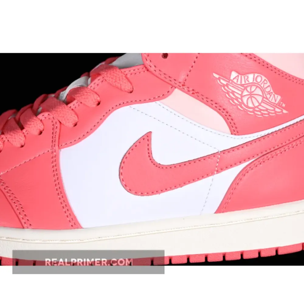 AIR JORDAN 1 MID WHITE/PINK BQ6472-186