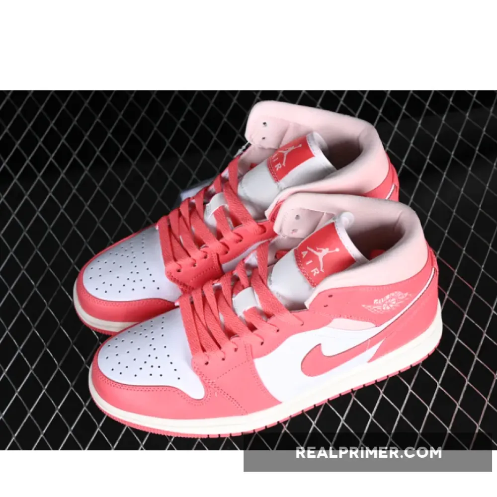 AIR JORDAN 1 MID WHITE/PINK BQ6472-186