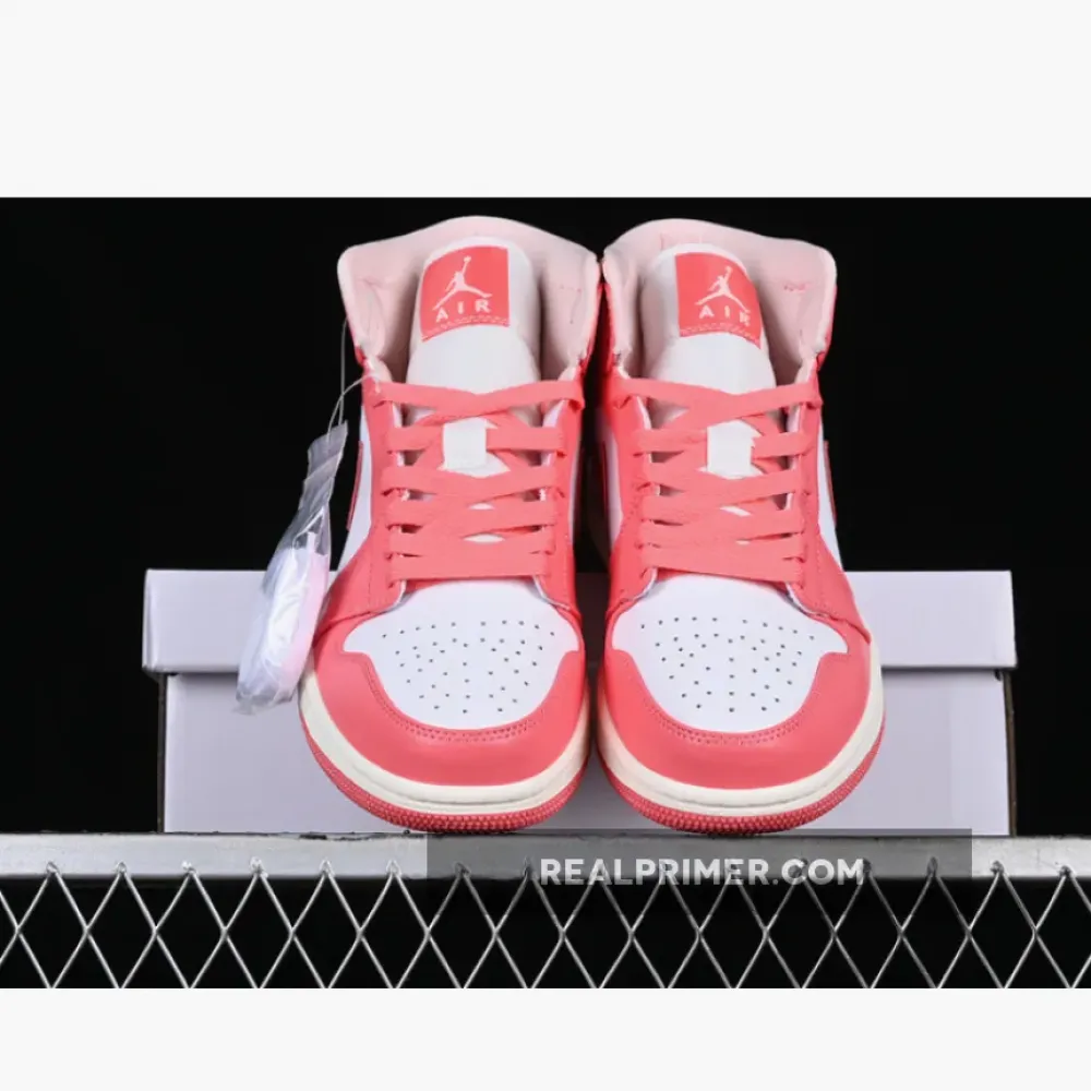 AIR JORDAN 1 MID WHITE/PINK BQ6472-186