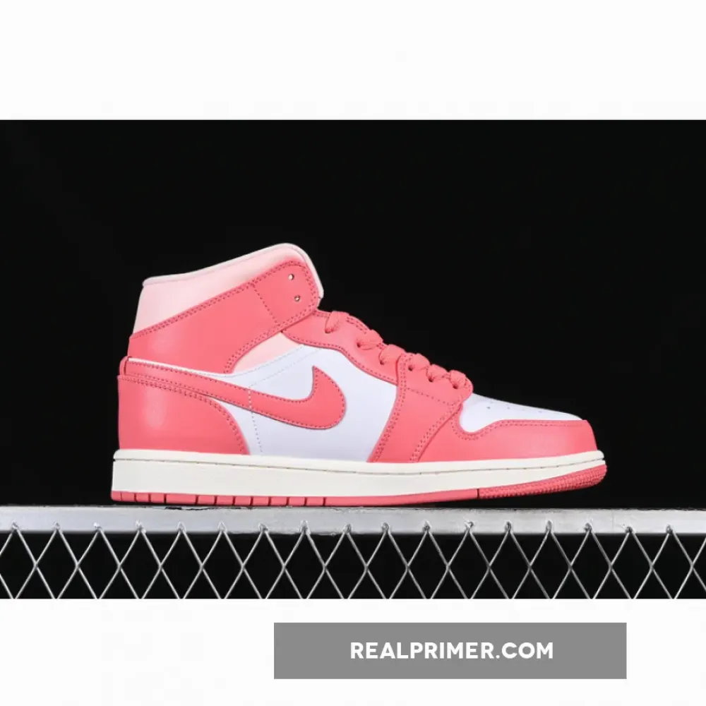AIR JORDAN 1 MID WHITE/PINK BQ6472-186