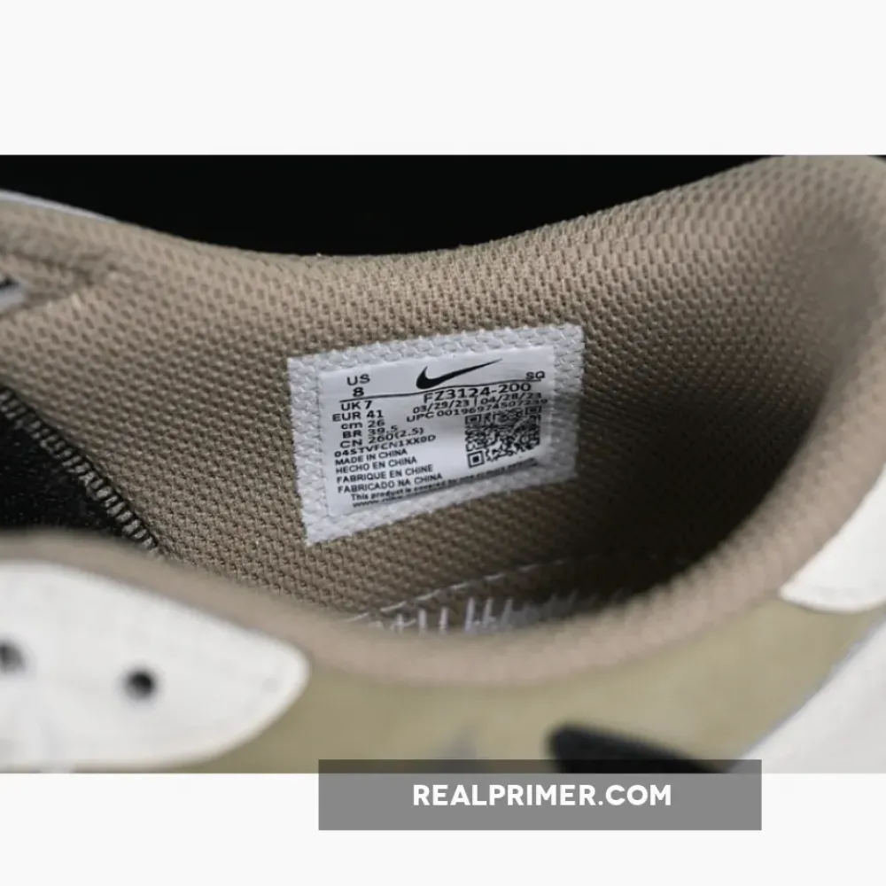 TRAVIS SCOTT AIR JORDAN 1 LOW G NRC WHITE/BLACK/GREEN FZ3124-200