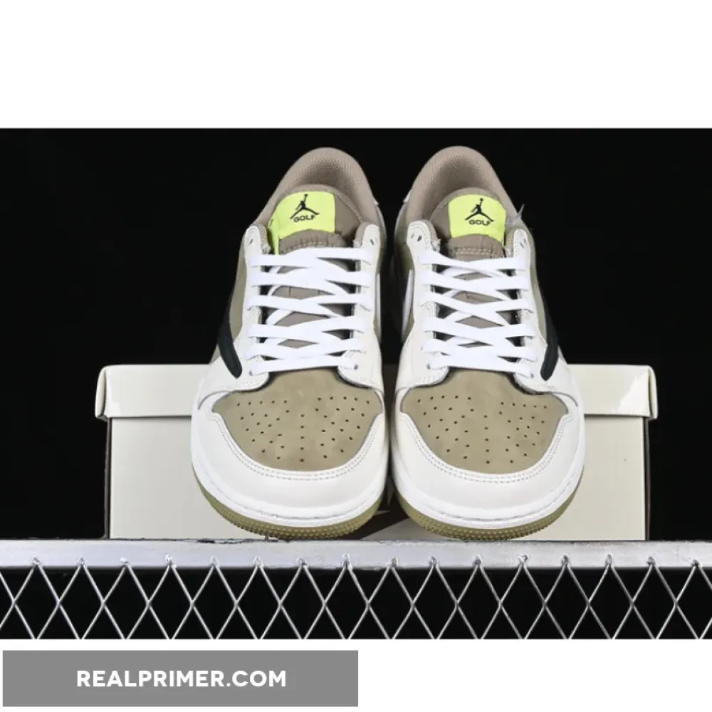 TRAVIS SCOTT AIR JORDAN 1 LOW G NRC WHITE/BLACK/GREEN FZ3124-200