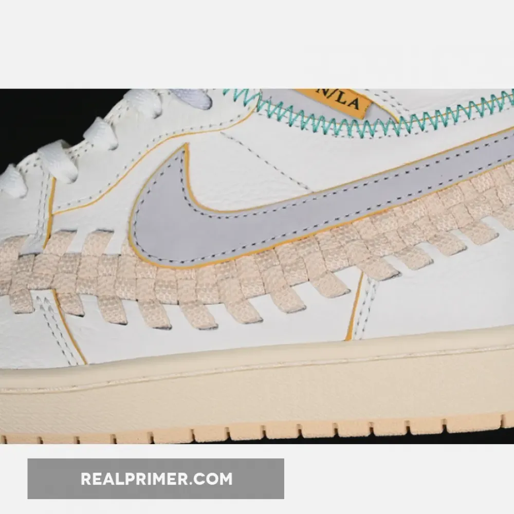 UNION AIR JORDAN 1 HIGH OG WOVEN WHITE/GREY/YELLOW FD2565-100