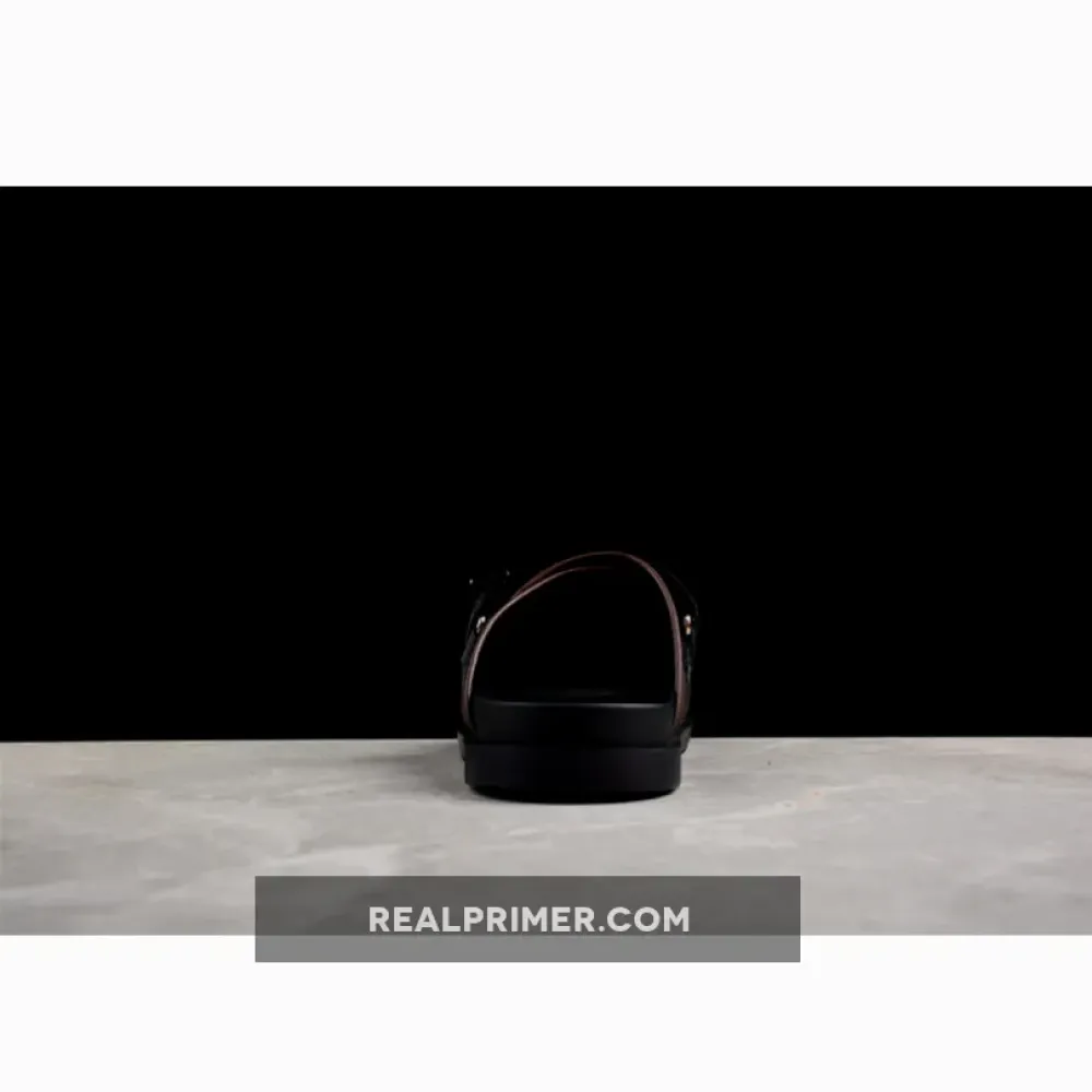 L*V COMFORTABLE CASUAL COOL SLIPPERS BLACK 03BKDN