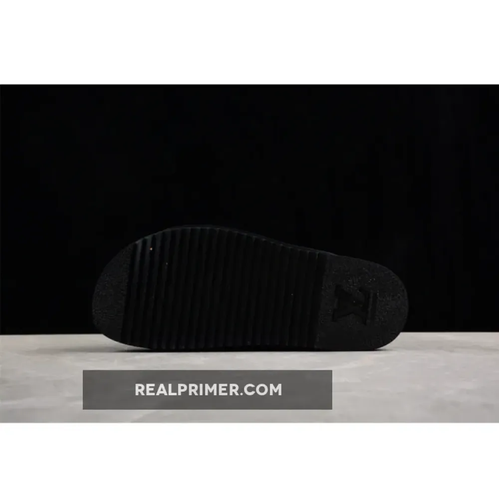 L*V COMFORTABLE CASUAL COOL SLIPPERS BLACK 03BKDN