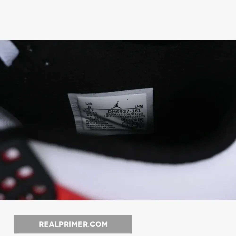 AIR JORDAN 4 RETRO WHITE/FIRE RED/BLACK/NEUTRAL GREY DH6927-161