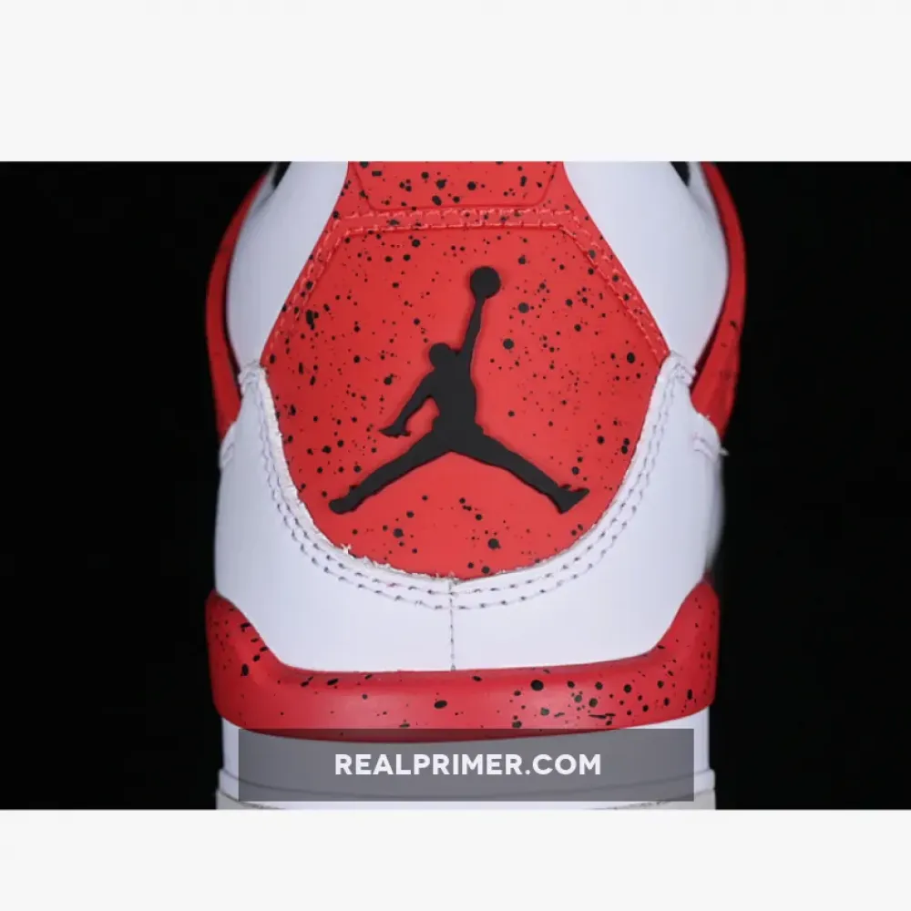 AIR JORDAN 4 RETRO WHITE/FIRE RED/BLACK/NEUTRAL GREY DH6927-161