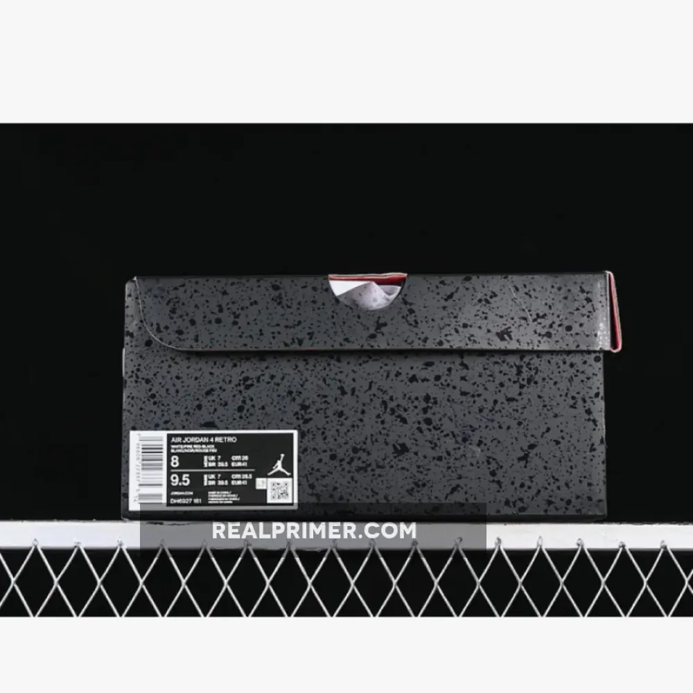 AIR JORDAN 4 RETRO WHITE/FIRE RED/BLACK/NEUTRAL GREY DH6927-161