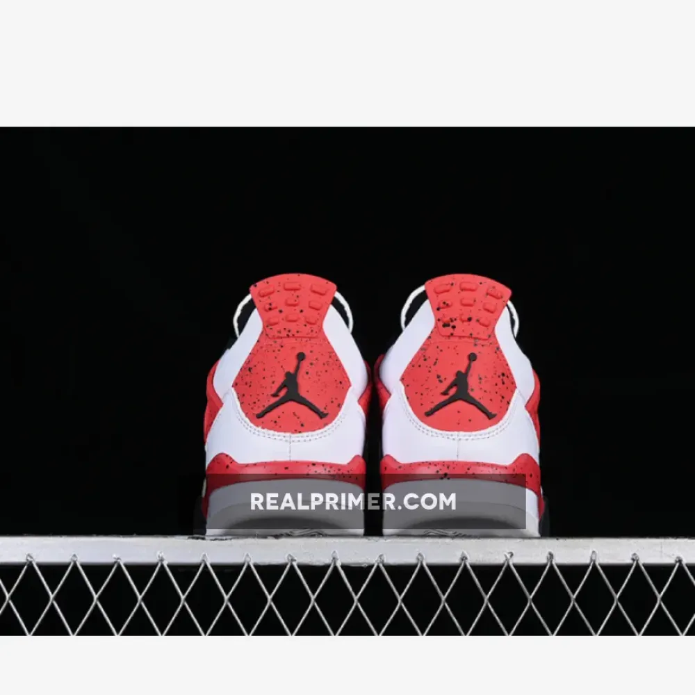 AIR JORDAN 4 RETRO WHITE/FIRE RED/BLACK/NEUTRAL GREY DH6927-161