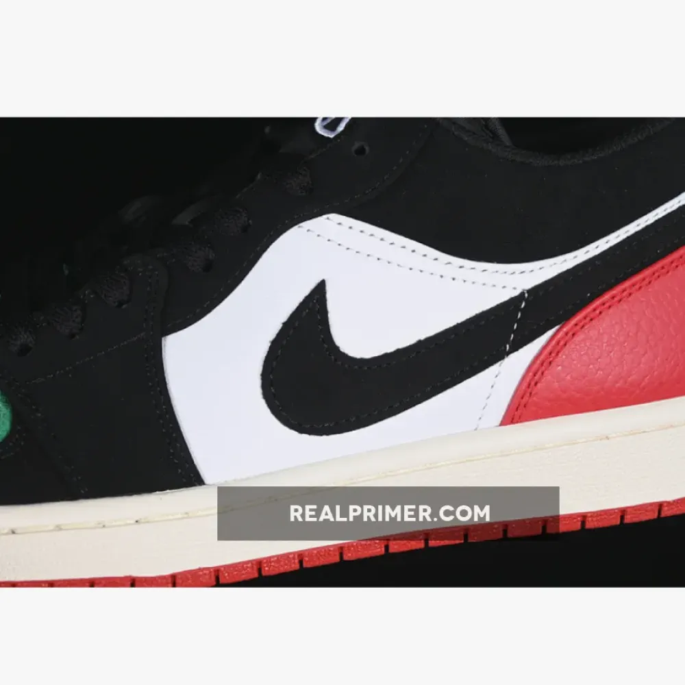 AIR JORDAN 1 LOW QUAI 54 BLACK/WHITE/GREEN/RED FQ6703-100