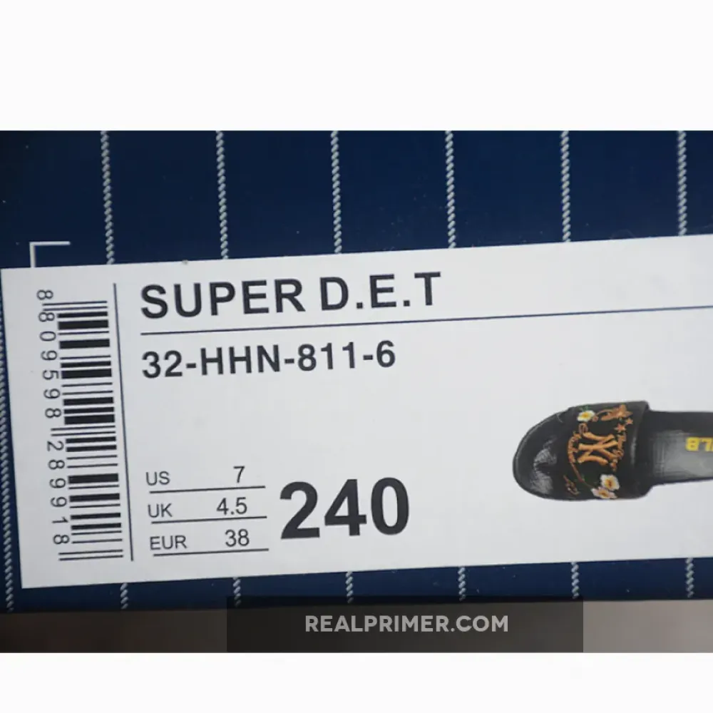 BASEBALL LEAGUE SLIPPERS WHITE/GOLD/BLACK