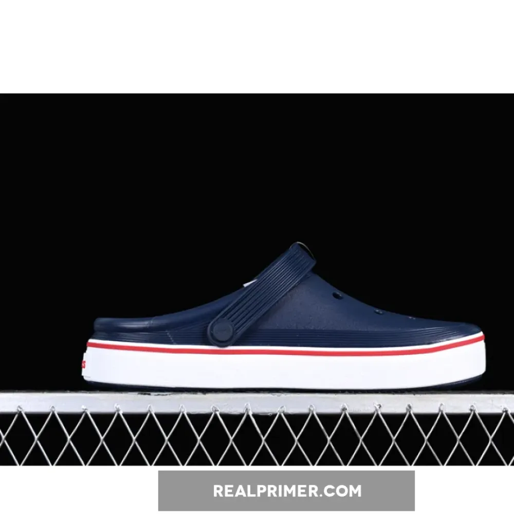 CTOCS FLAT HOLE SANDALS BLUE/WHITE 7ZOEX8