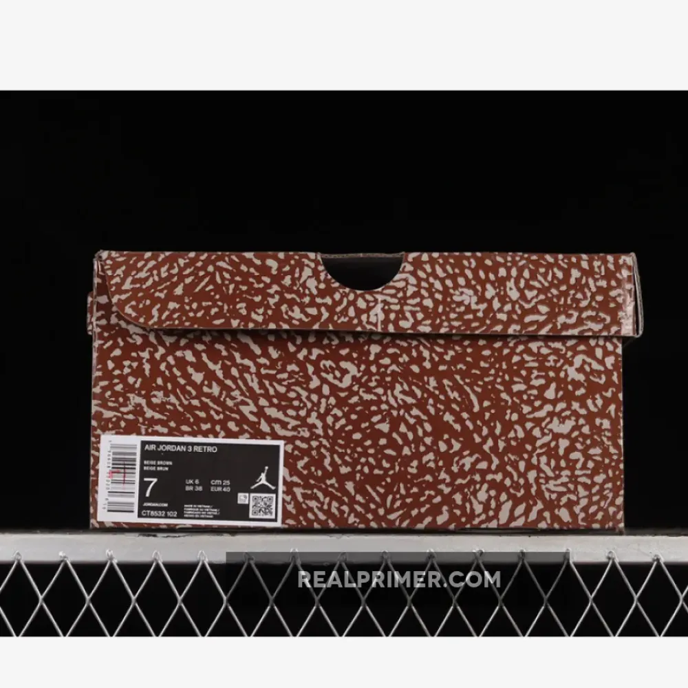 AIR JORDAN 3 RETRO LIGHT OREWOOD BROWN/METALLIC GOLD/LIGHT BRITISH TAN 40-47.5