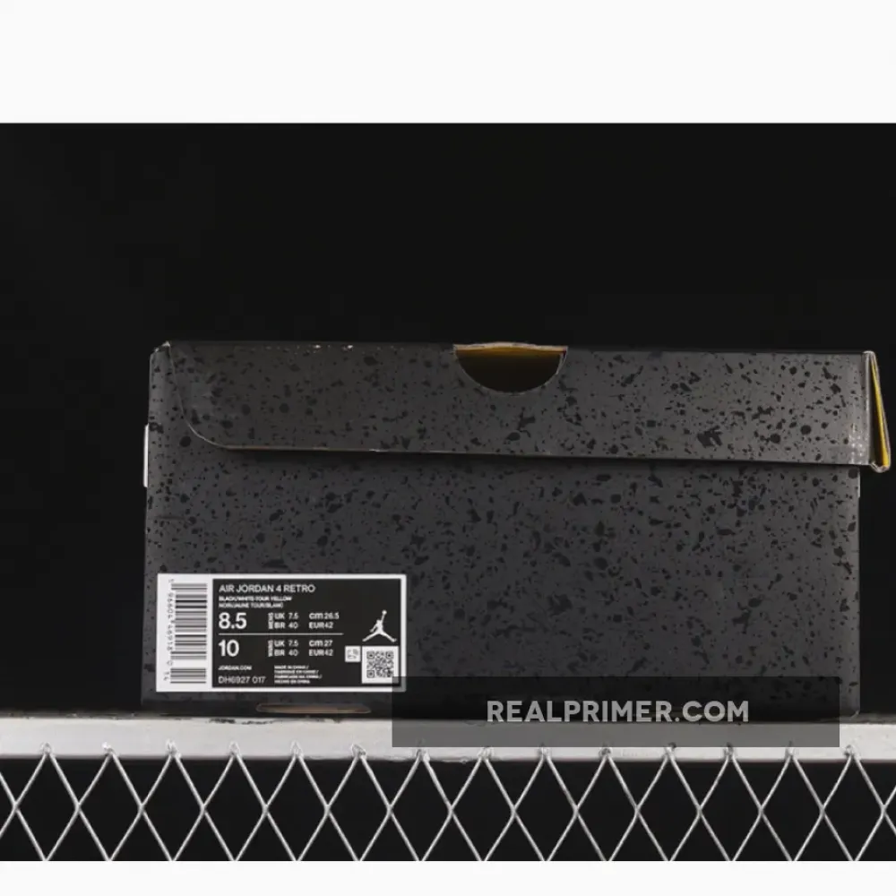 AIR JORDAN 4 RETRO BLACK/TOUR YELLOW DH6927-017
