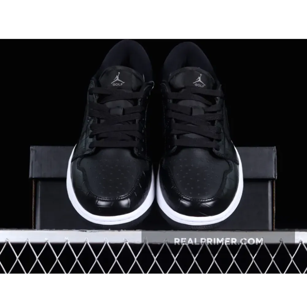 AIR JORDAN 1 LOW GOLF BLACK/BLACK/IRON GREY/WHITE DD9315-003
