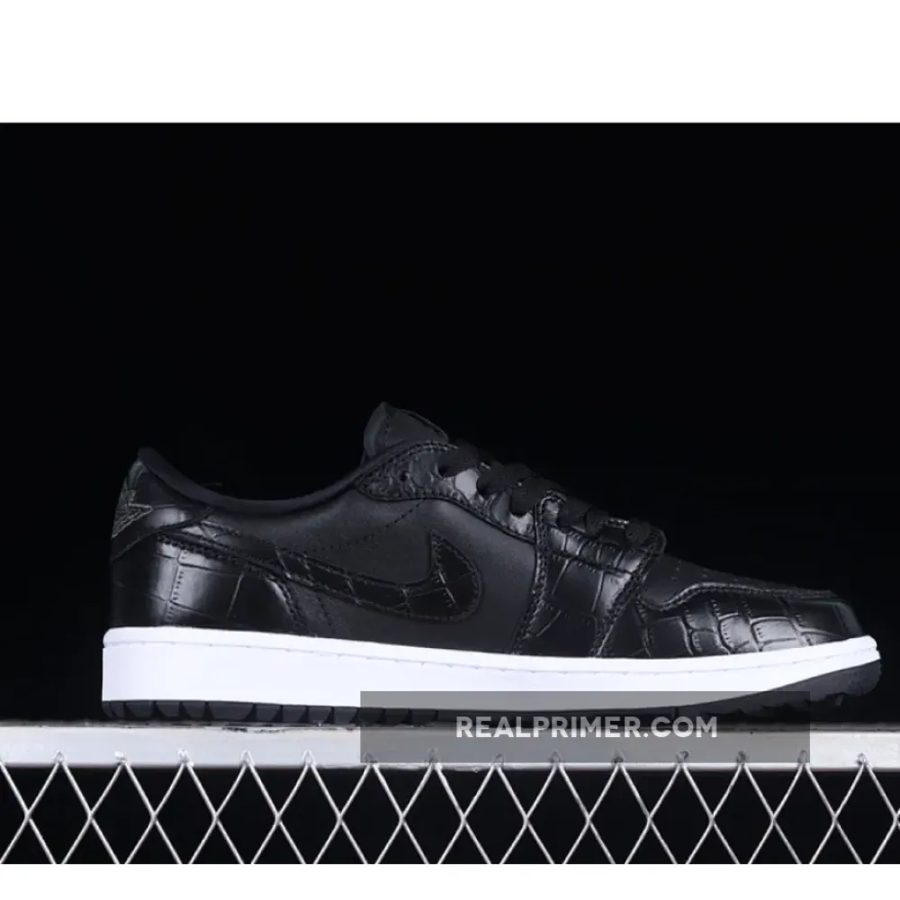 AIR JORDAN 1 LOW GOLF BLACK/BLACK/IRON GREY/WHITE DD9315-003