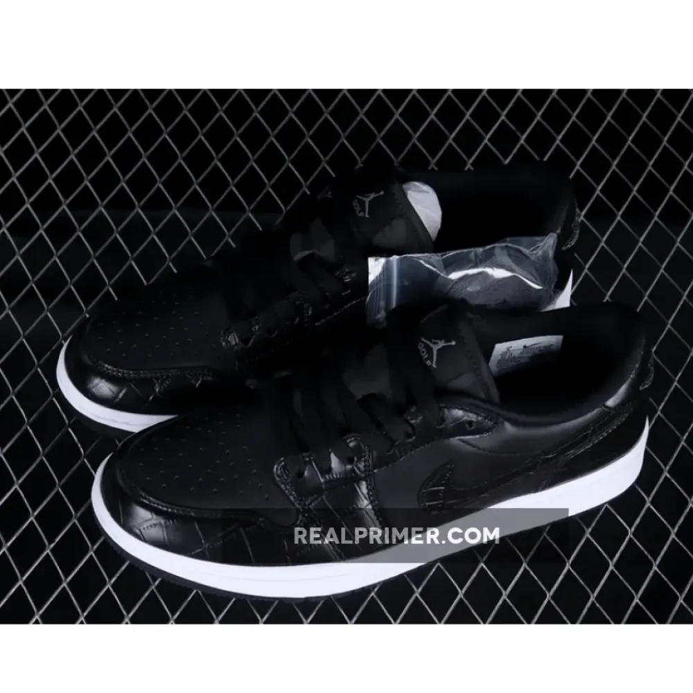 AIR JORDAN 1 LOW GOLF BLACK/BLACK/IRON GREY/WHITE DD9315-003