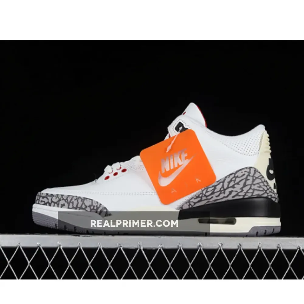 AIR JORDAN 3 RETRO SUMMIT WHITE/FIRE RED/BLACK/CEMENT GREY DN3707-100