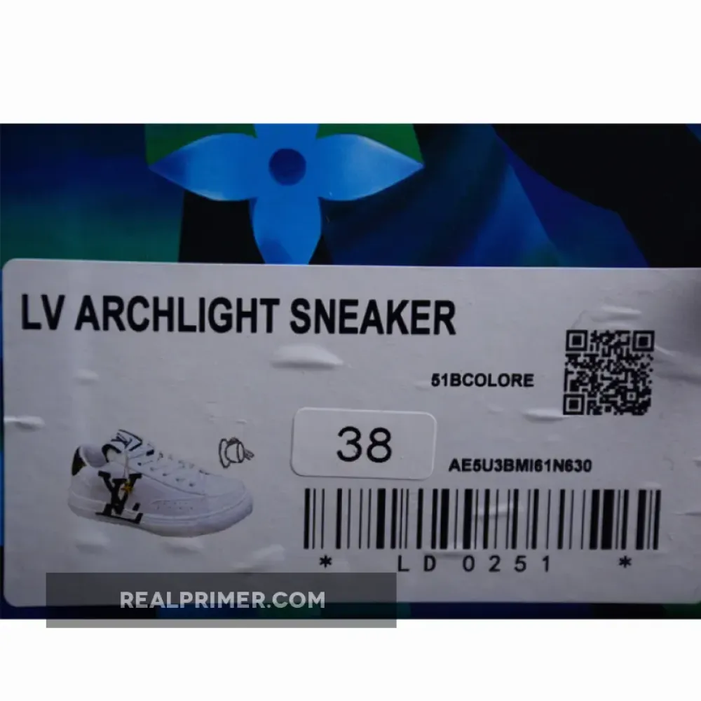 L*V TRAINER SNEAKERS WHITE/WHITE/BLACK N49C58