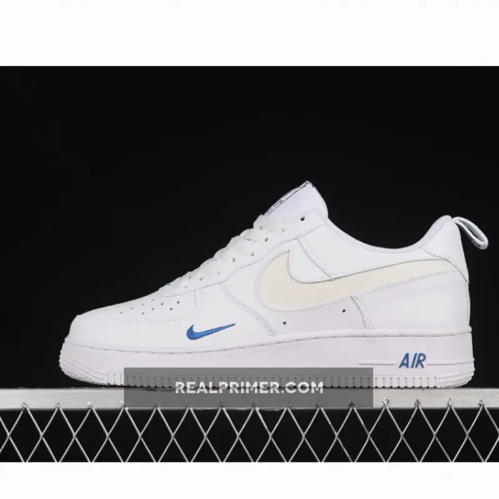 AIR FORCE 1 LOW 07 LV8 REFLECTIVE SWOOSH WHITE/DARK MARINA BLUE/WHITE FB8971-100