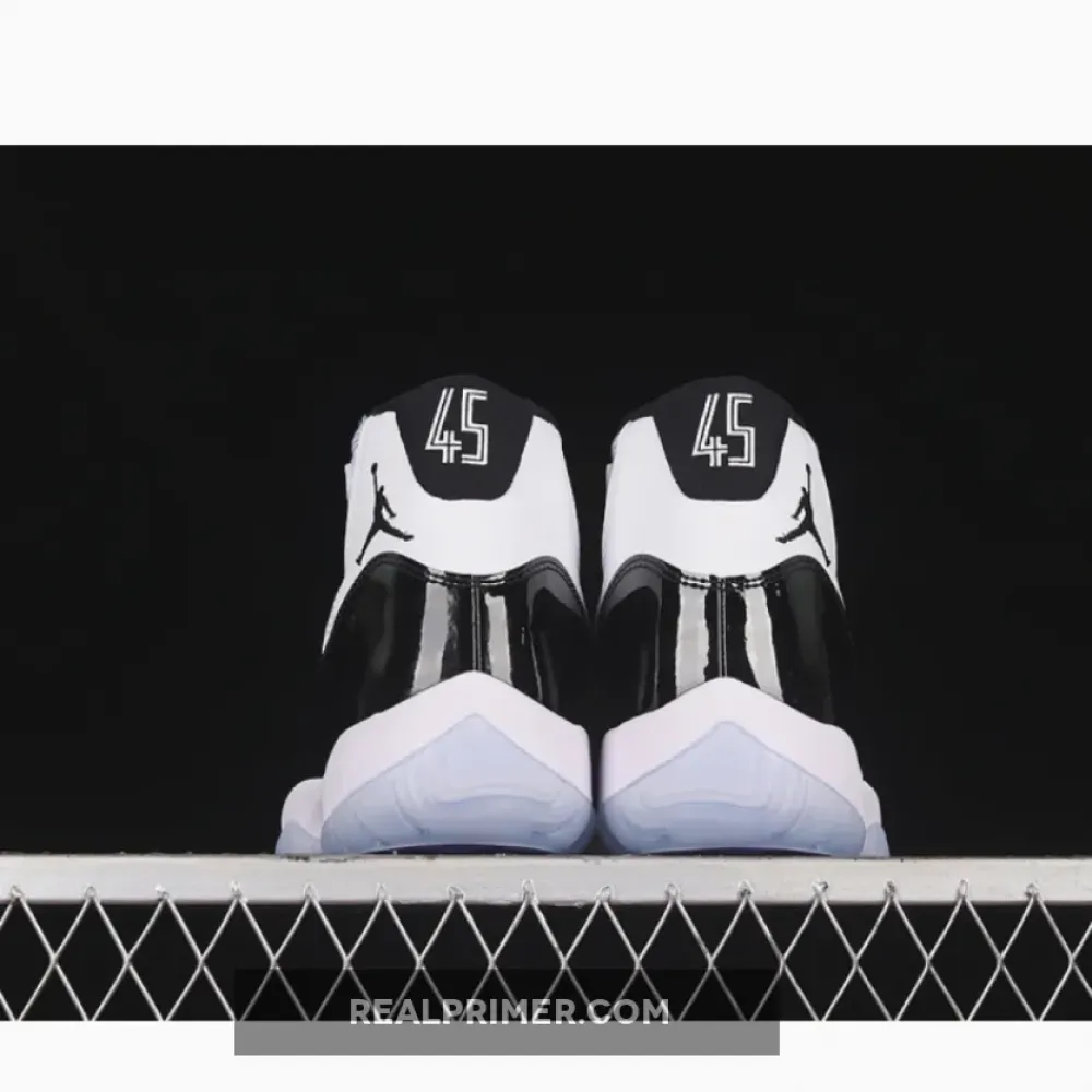 OG AIR JORDAN 11 RETRO 2018 WHITE/BLACK-DARK CONCORD 378037-100