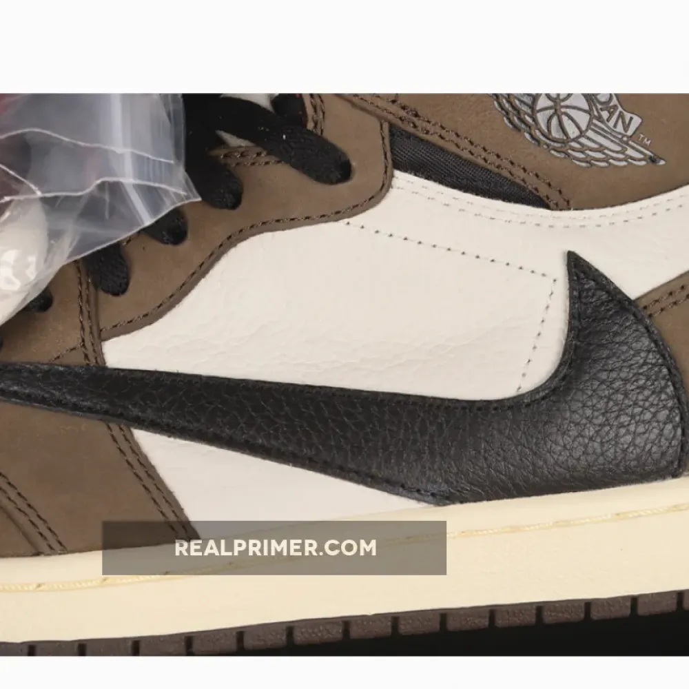 TRAVIS SCOTT AIR JORDAN 1 RETRO HIGH MOCHA SAIL/DARK MOCHA UNIVERSITY RED BLACK CD4487-100