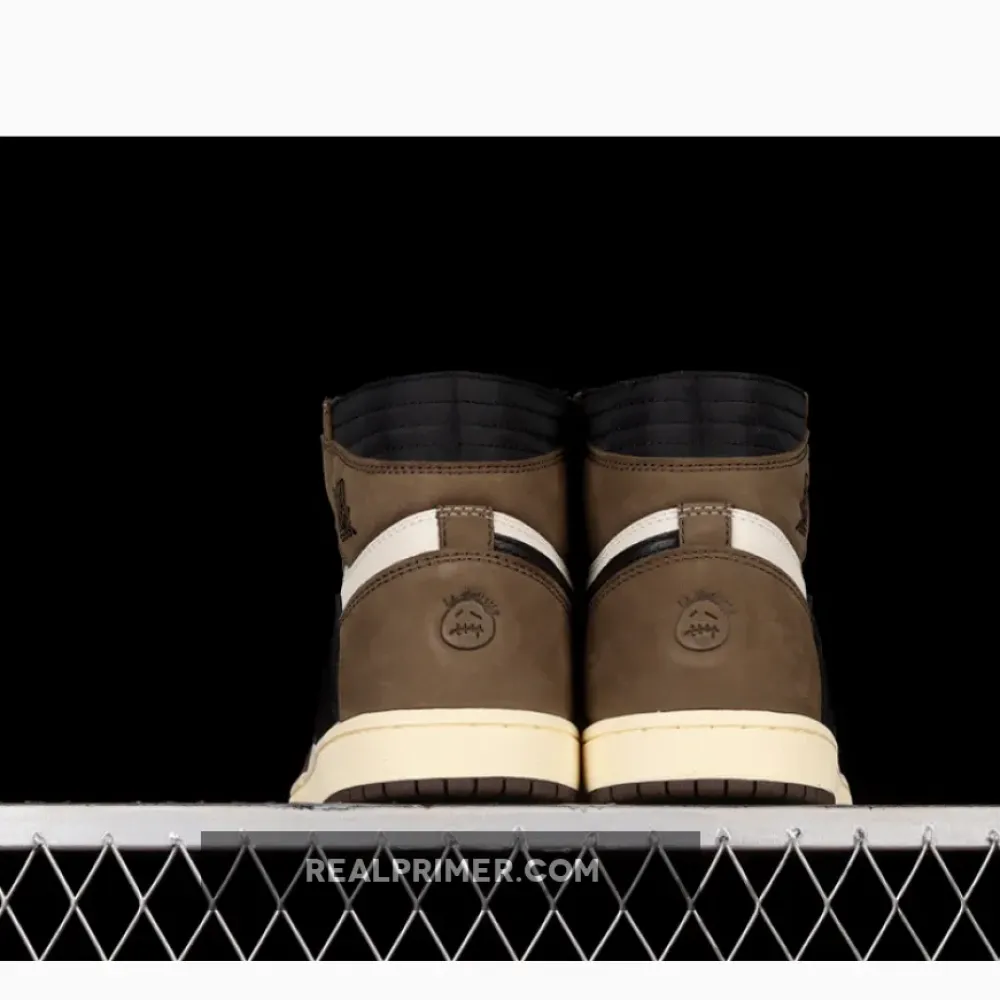 TRAVIS SCOTT AIR JORDAN 1 RETRO HIGH MOCHA SAIL/DARK MOCHA UNIVERSITY RED BLACK CD4487-100