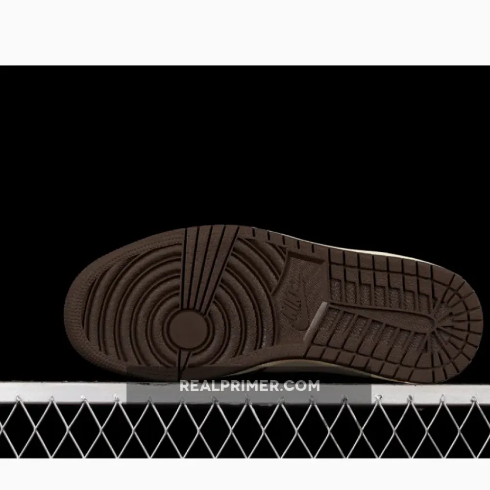 TRAVIS SCOTT AIR JORDAN 1 RETRO HIGH MOCHA SAIL/DARK MOCHA UNIVERSITY RED BLACK CD4487-100