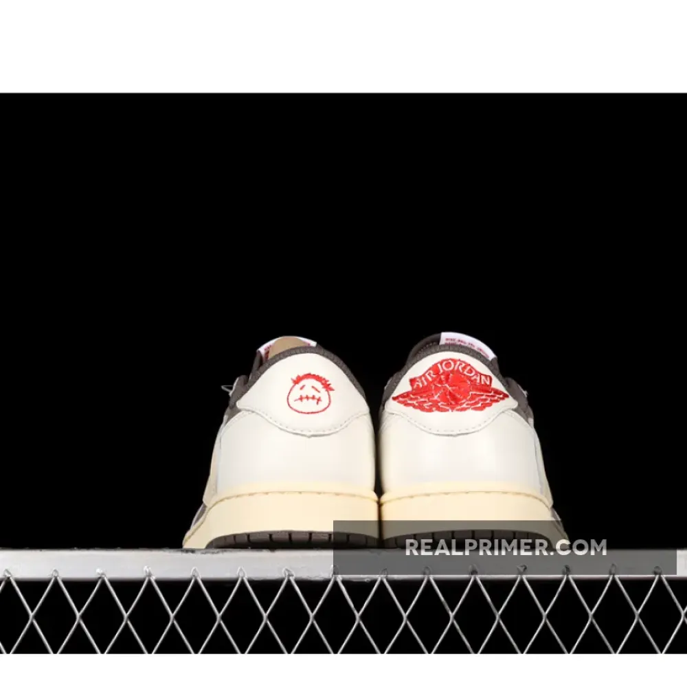 LW TRAVIS SCOTT AIR JORDAN 1 LOW OG REVERSE MOCHA SAIL/UNIVERSITY RED/RIDGEROCK DM7866-162