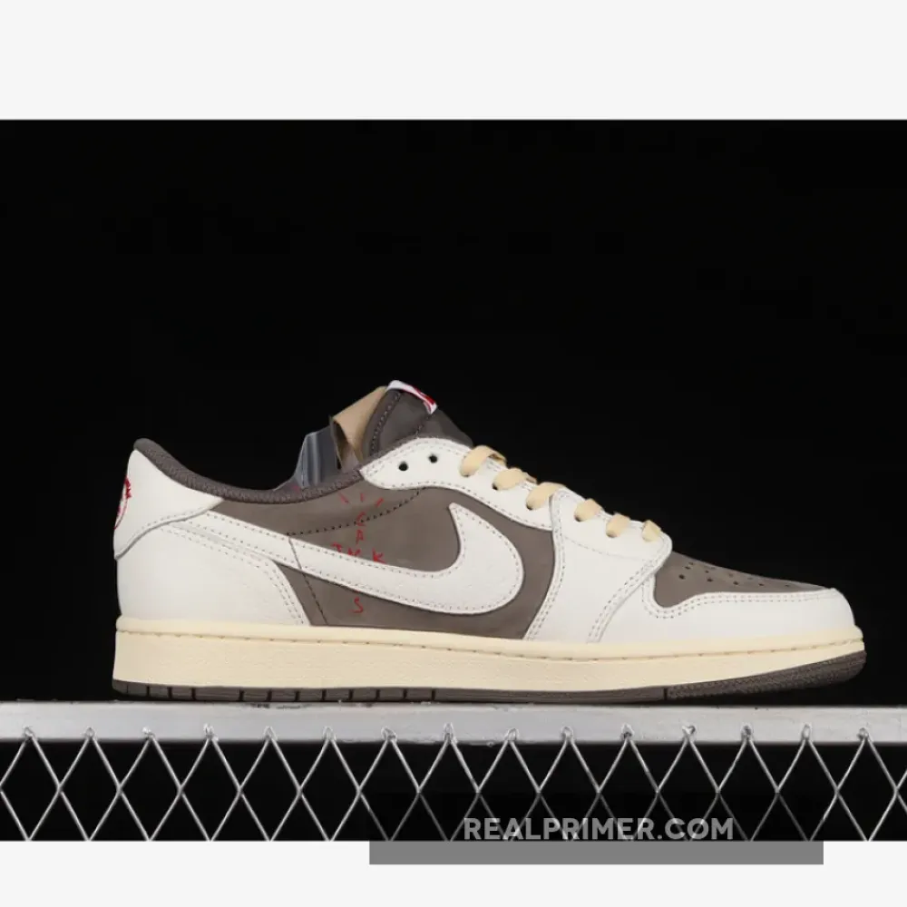 LW TRAVIS SCOTT AIR JORDAN 1 LOW OG REVERSE MOCHA SAIL/UNIVERSITY RED/RIDGEROCK DM7866-162