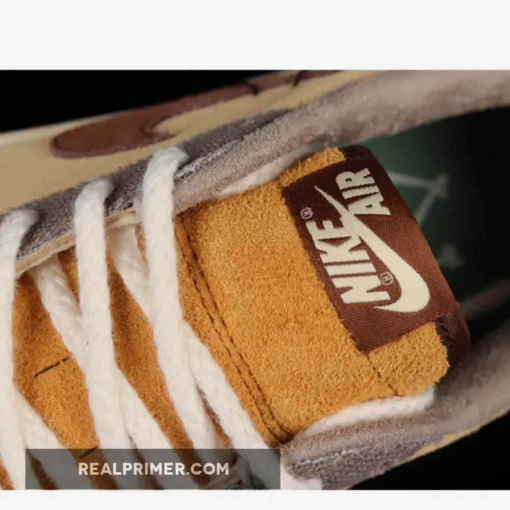 ZION WILLIAMSON AIR JORDAN 1 RETRO LOW VOODOO FLAX/MUSLIN/FAUNA BROWN/OIL GREEN DZ7292-200