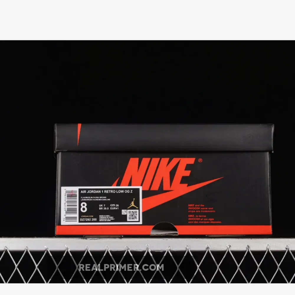 ZION WILLIAMSON AIR JORDAN 1 RETRO LOW VOODOO FLAX/MUSLIN/FAUNA BROWN/OIL GREEN DZ7292-200