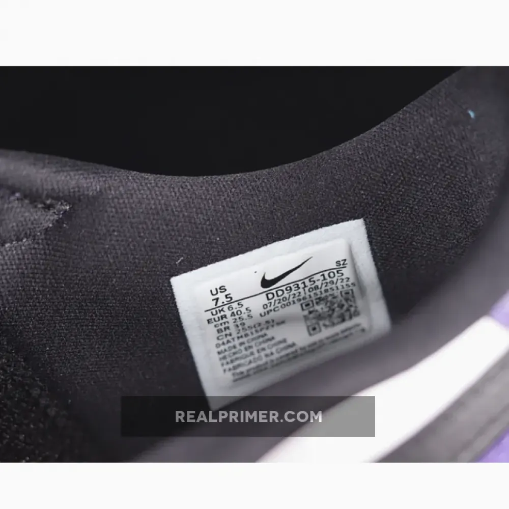 AIR JORDAN 1 LOW GOLF COURT PURPLE WHITE/COURT PURPLE/UNIVERSITY RED/BLACK DD9315-105