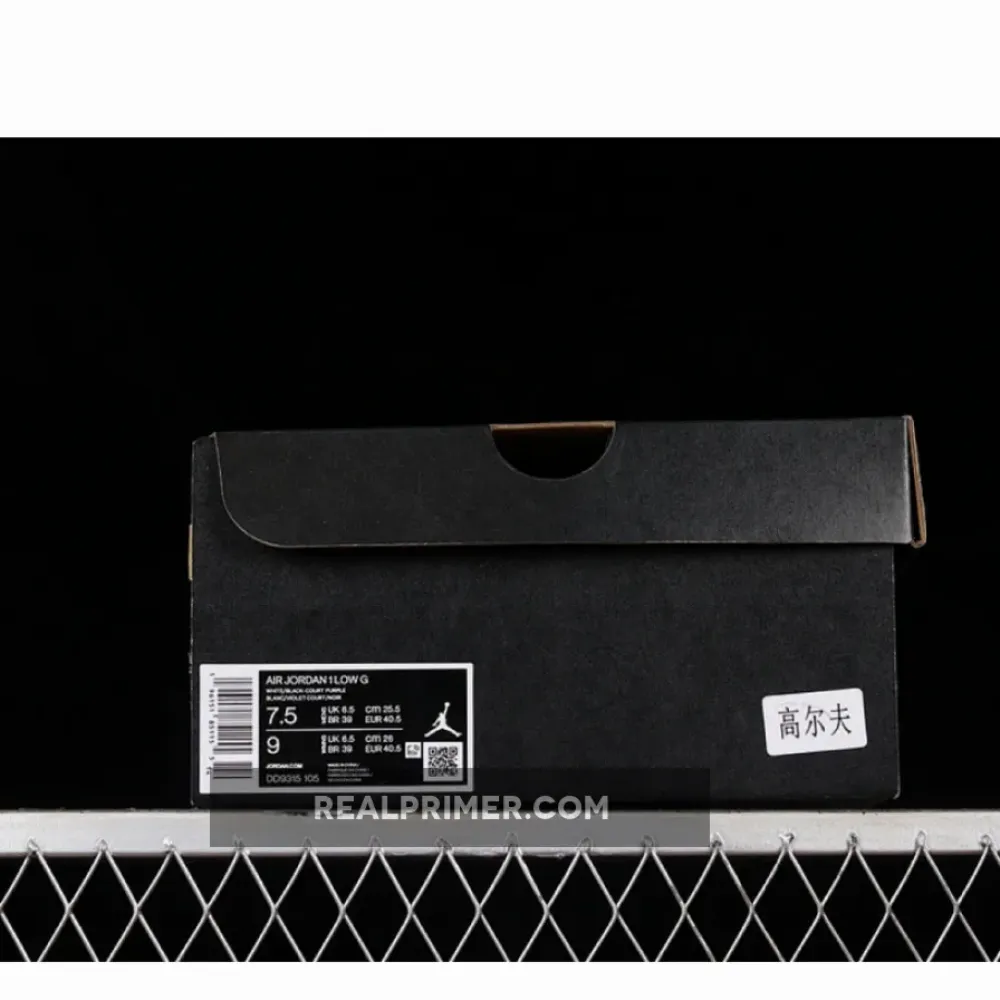 AIR JORDAN 1 LOW GOLF COURT PURPLE WHITE/COURT PURPLE/UNIVERSITY RED/BLACK DD9315-105