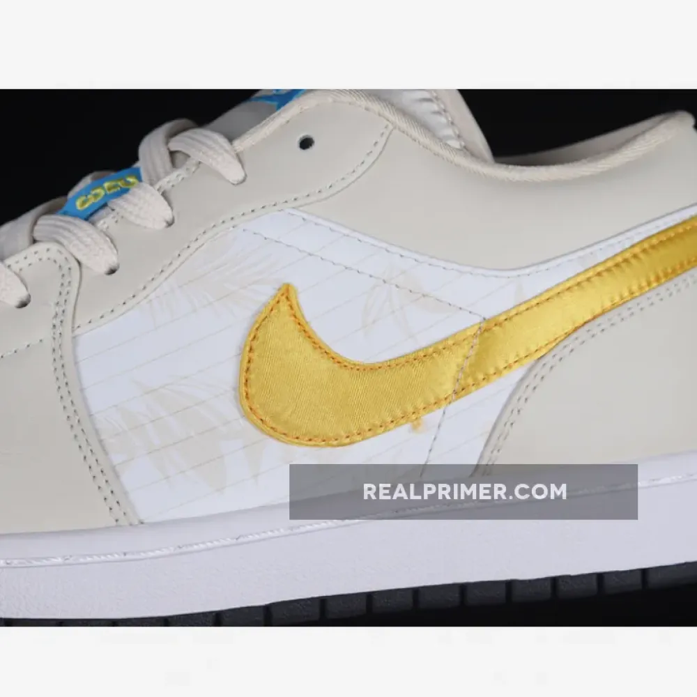 AIR JORDAN 1 LOW LIGHT OREWOOD BROWN/AMARILLO/WHITE/LASER BLUE CK3022-107