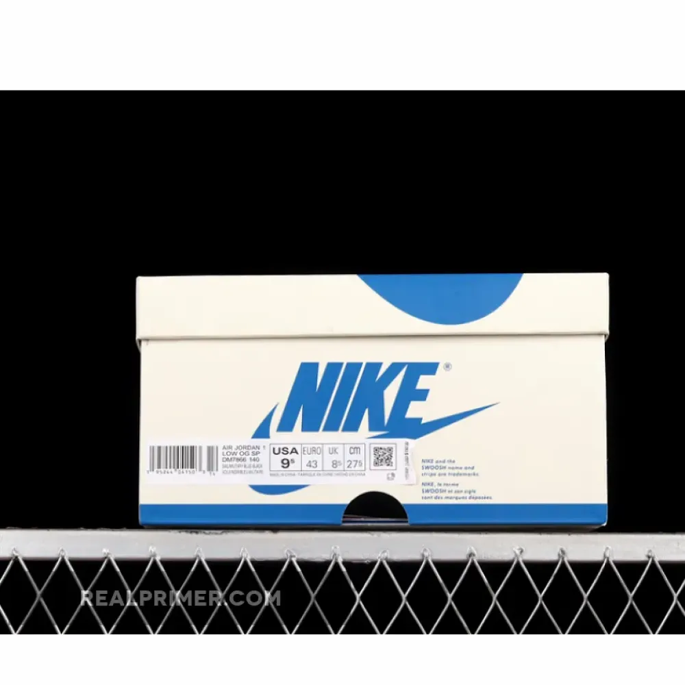 LW FRAGMENT DESIGN X TRAVIS SCOTT X AIR JORDAN 1 RETRO LOW BEIGE/BLACK/BLUE DM7866-140