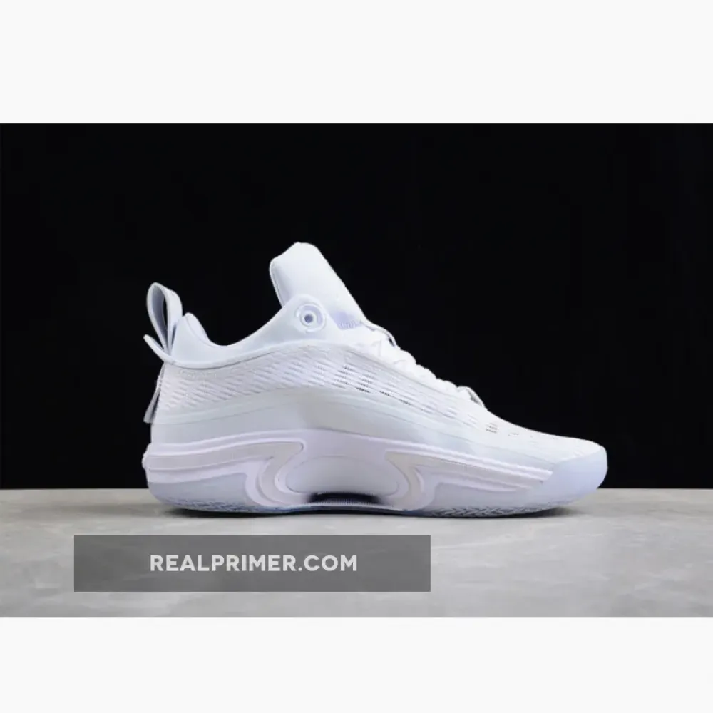 AIR JORDAN 36 LOW PURE MONEY WHITE/METALLIC SILVER DH0833-101