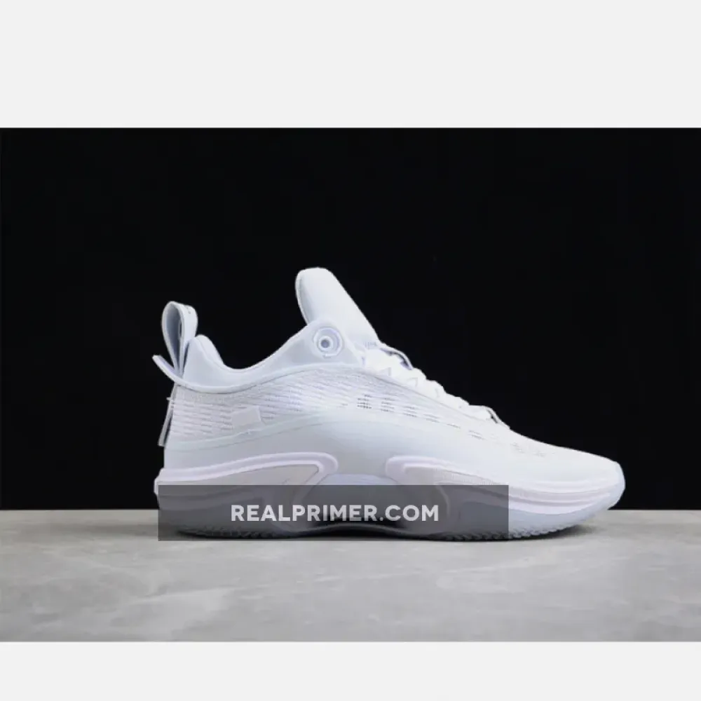AIR JORDAN 36 LOW PURE MONEY WHITE/METALLIC SILVER DH0833-101