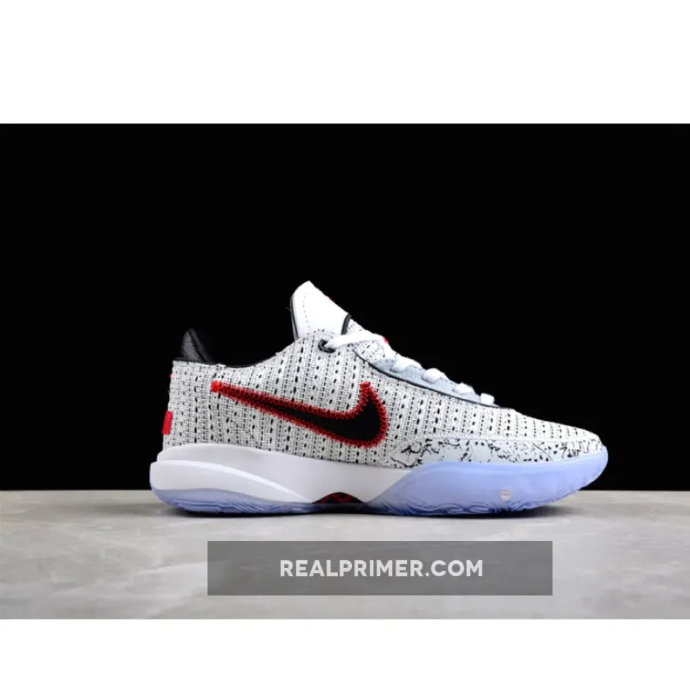 LEBRON 20 EP THE DEBUT WHITE/METALLIC GOLD/BLACK/UNIVERSITY RED/WOLF GREY DJ5422-100