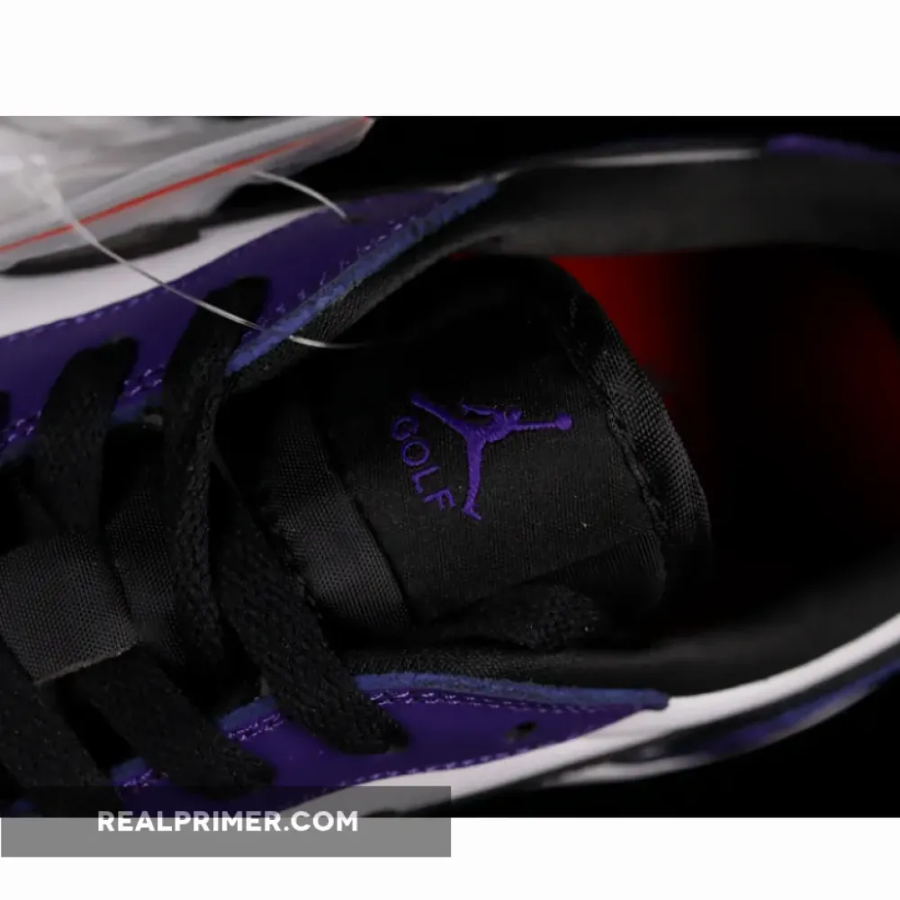 AIR JORDAN 1 LOW GOLF WHITE/COURT PURPLE/UNIVERSITY RED/BLACK DD9315-105