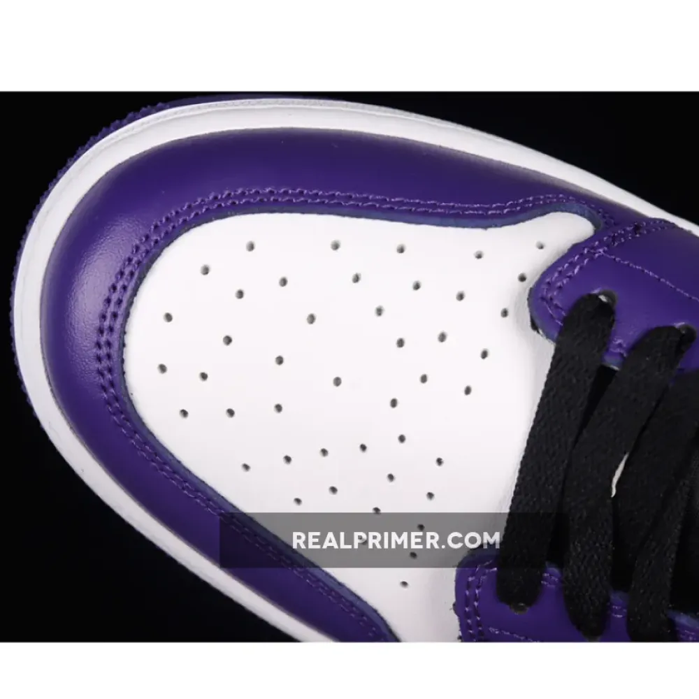 AIR JORDAN 1 LOW GOLF WHITE/COURT PURPLE/UNIVERSITY RED/BLACK DD9315-105