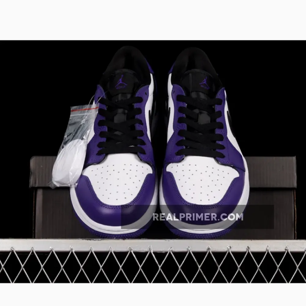 AIR JORDAN 1 LOW GOLF WHITE/COURT PURPLE/UNIVERSITY RED/BLACK DD9315-105